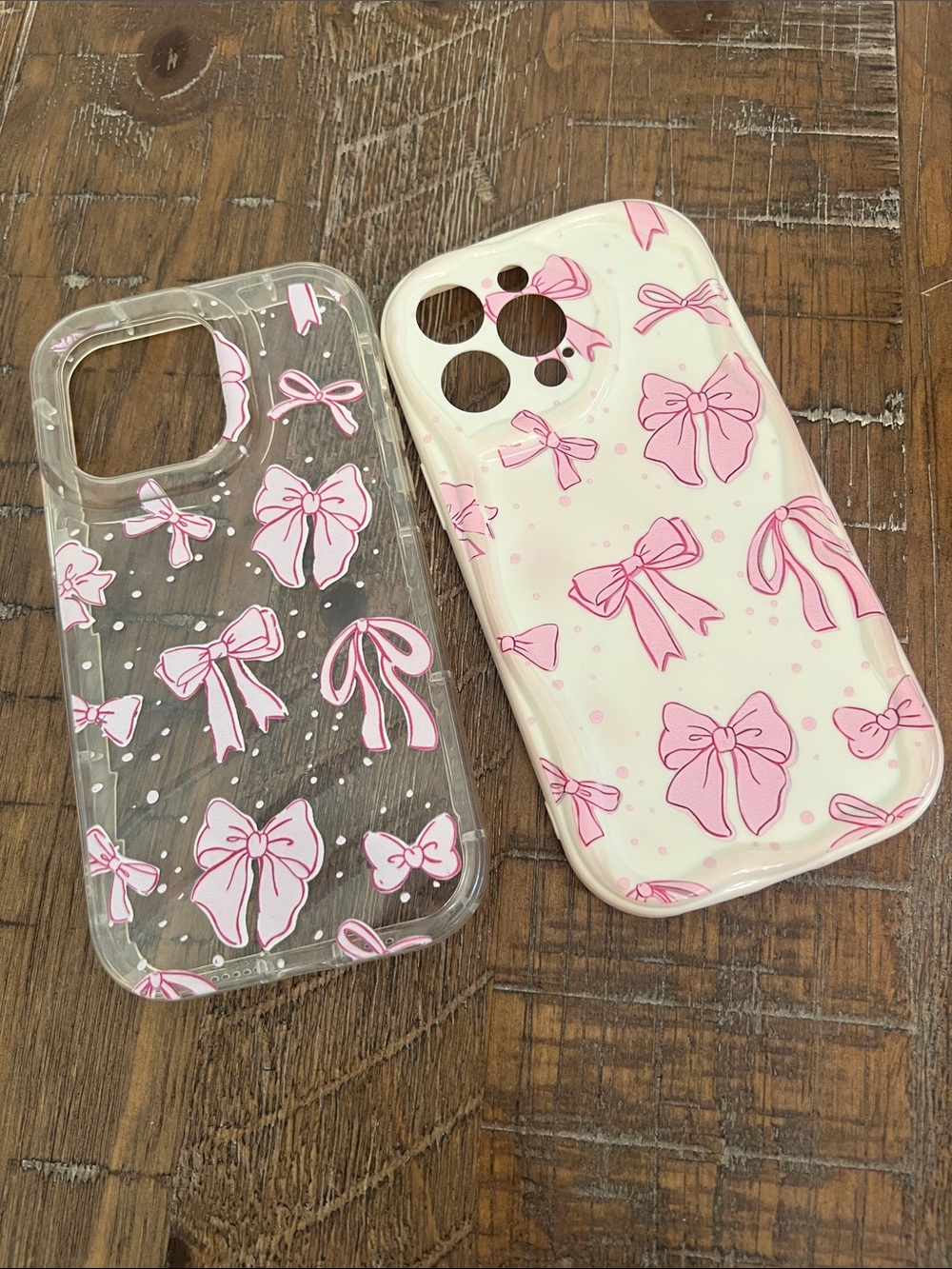 Pink Bow Pattern 2 Phone Cases for iPhone 14 Pro Max Protective Cover